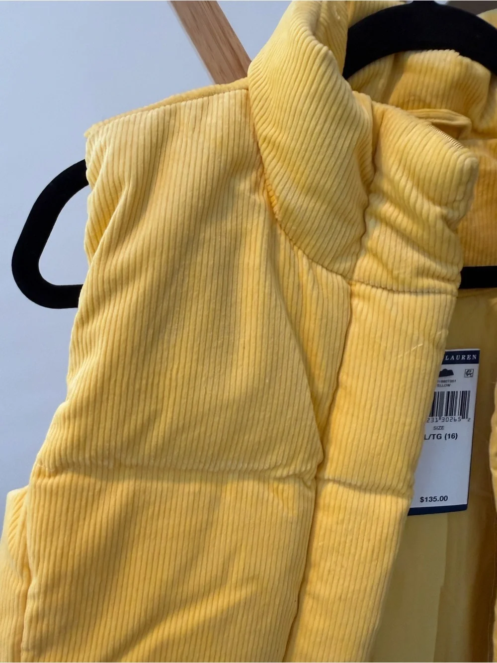 Kids Yellow Puffer Vest